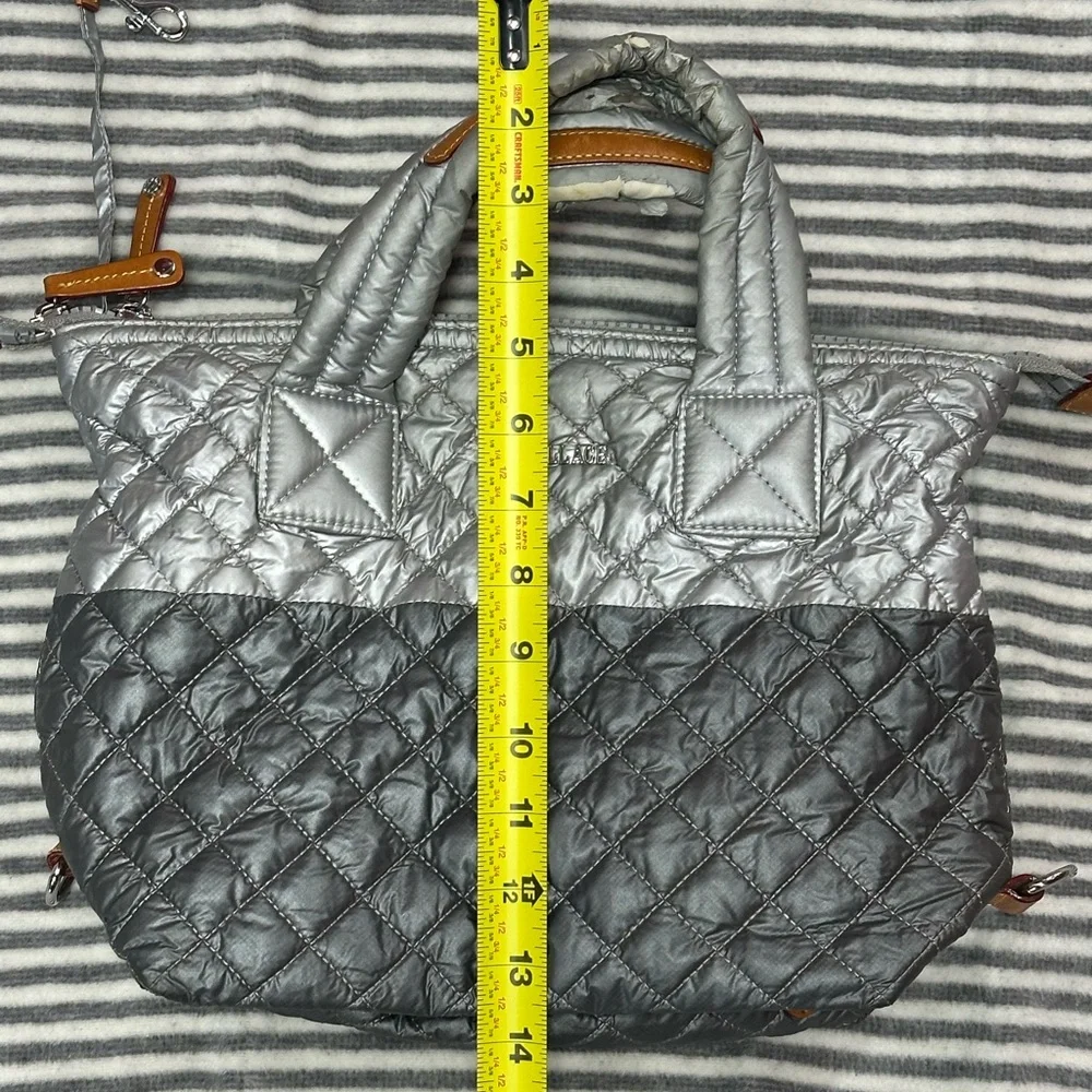 MZ Wallace Silver Quilted Women's Bag